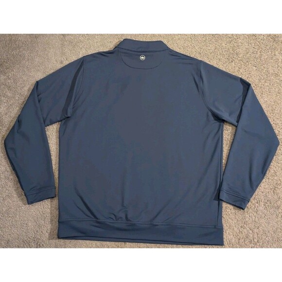 Peter Millar Perth Performance 1/4 Zip Blue Golf Pullover ME0EK40 Men's XL - Picture 3 of 8
